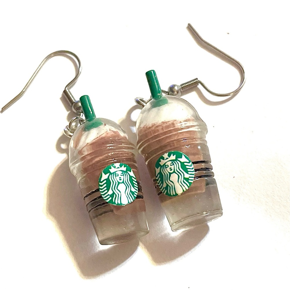 Starbucks Mocha Frappuccino Earrings